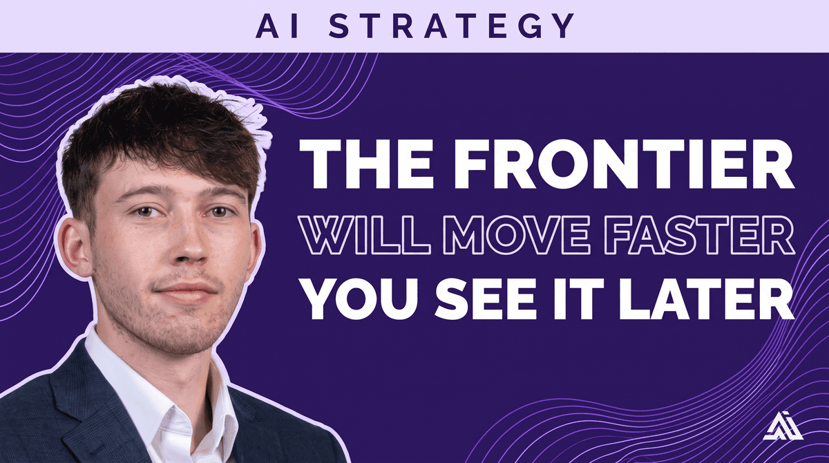 The frontier will move faster, and the public will see it later